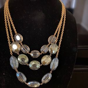 Layer crystal stones Necklace.